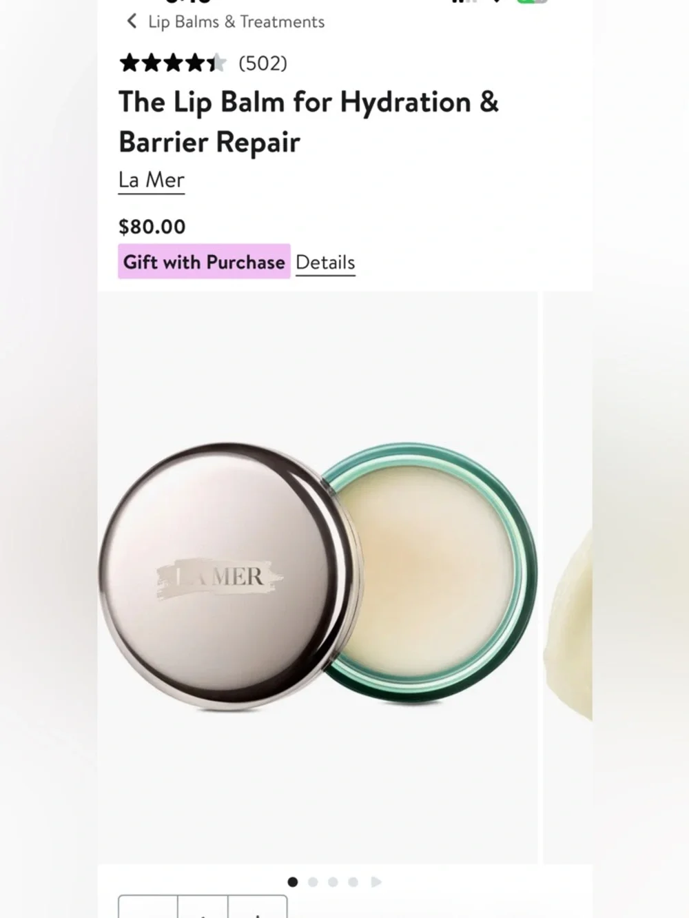 La Mer Lip Balm - Picture 1 of 3